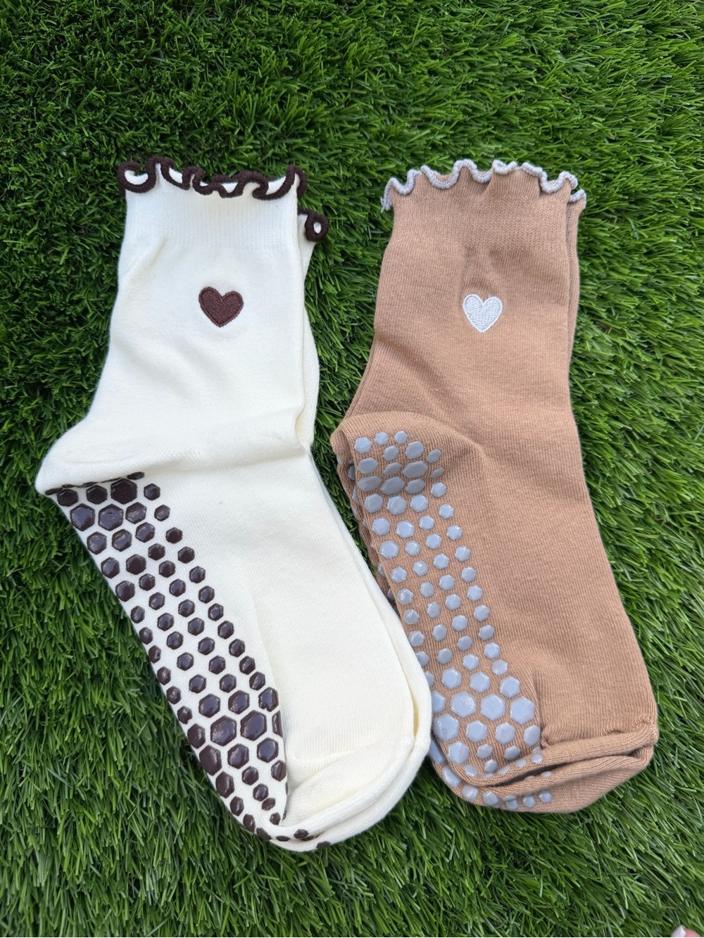 Cozy Neutral Fall Socks Bundle 🤎🤍  Nonslip Socks